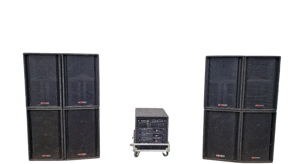 Renkus Heinz - 4x top 4x sub geluidsinstallatie - tot 500 personen
