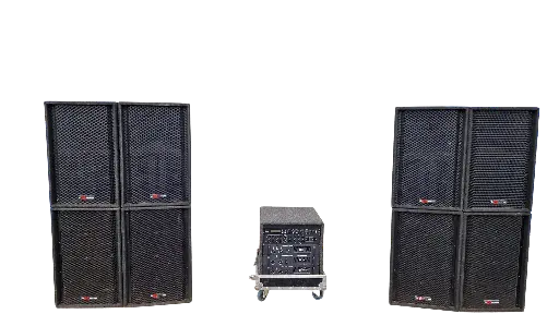 Renkus Heinz - 4x top 4x sub geluidsinstallatie - tot 500 personen