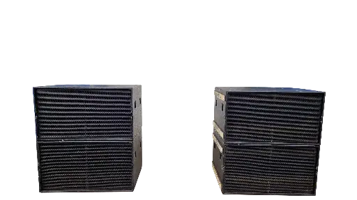 P.Audio set van 4 dubbel 18 inch hybride subwoofers 
